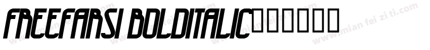 FreeFarsi BoldItalic字体转换